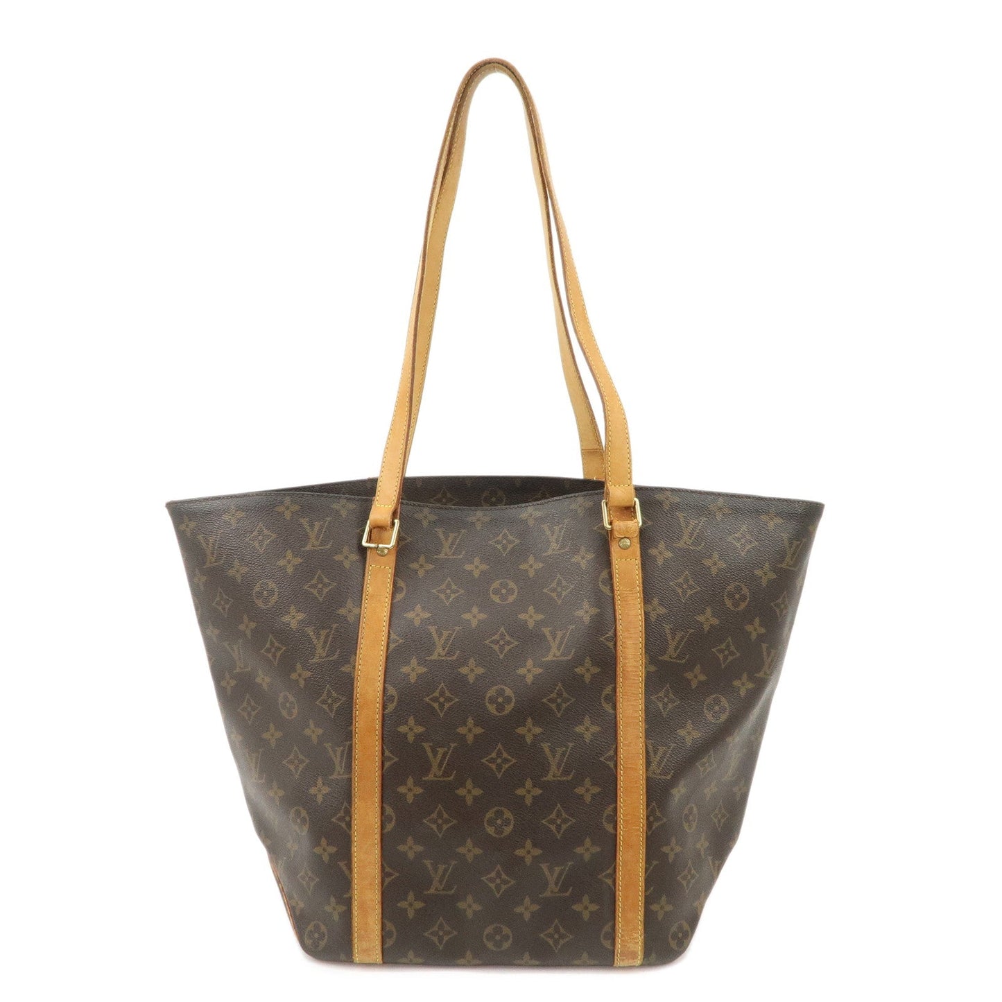 Louis Vuitton Monogram Sac Shopping Shoulder Bag Brown M51108