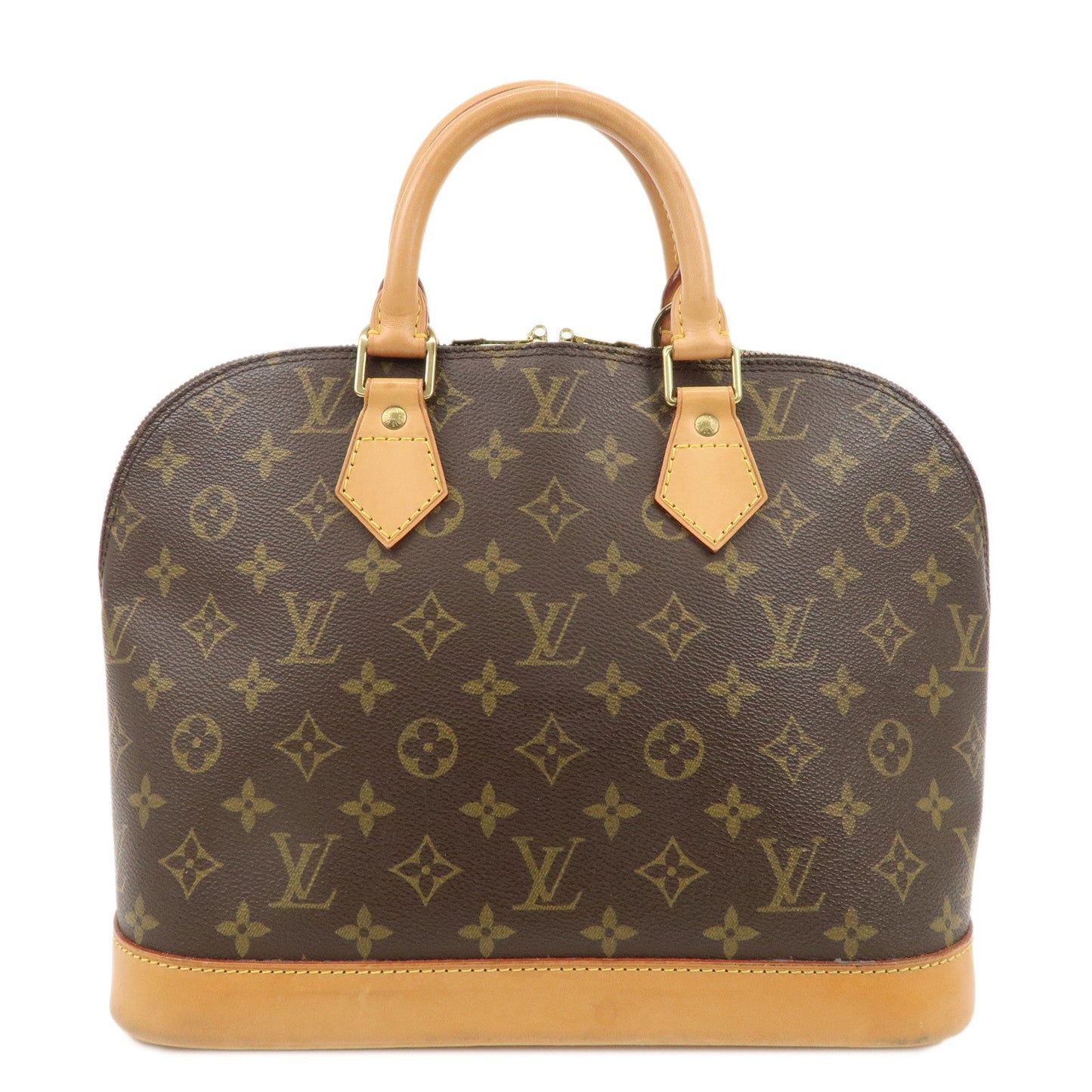 Louis Vuitton Monogram Alma Hand Bag Brown M51130