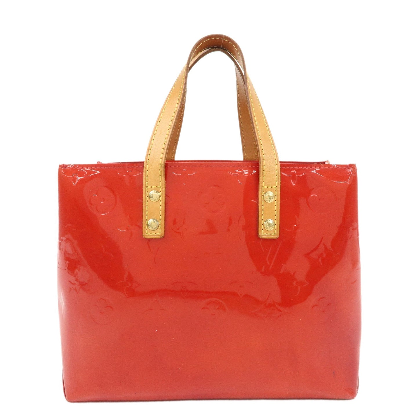 Louis Vuitton Monogram Vernis Lead PM Hand Bag M91088 Rouge