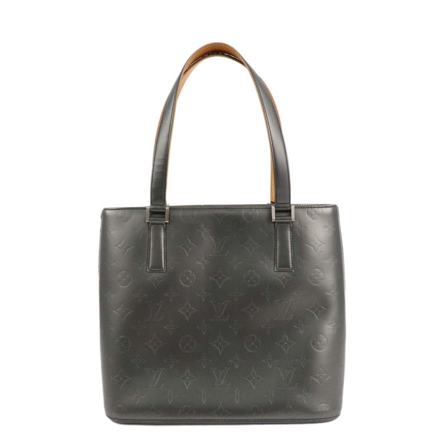 Louis Vuitton Monogram Matte Stockton Noir Shoulder Bag Gray