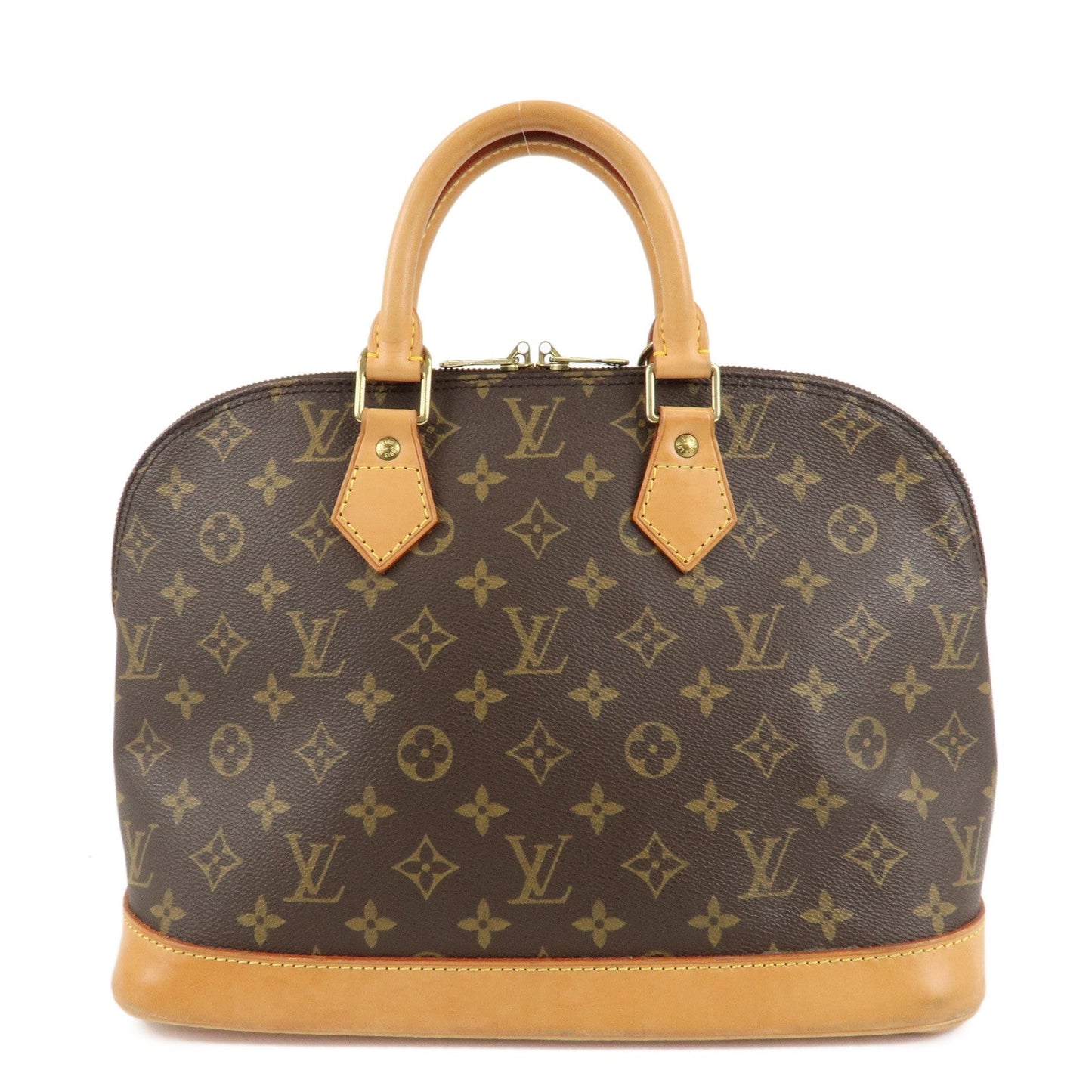 Louis Vuitton Monogram Alma Hand Bag Brown M51130