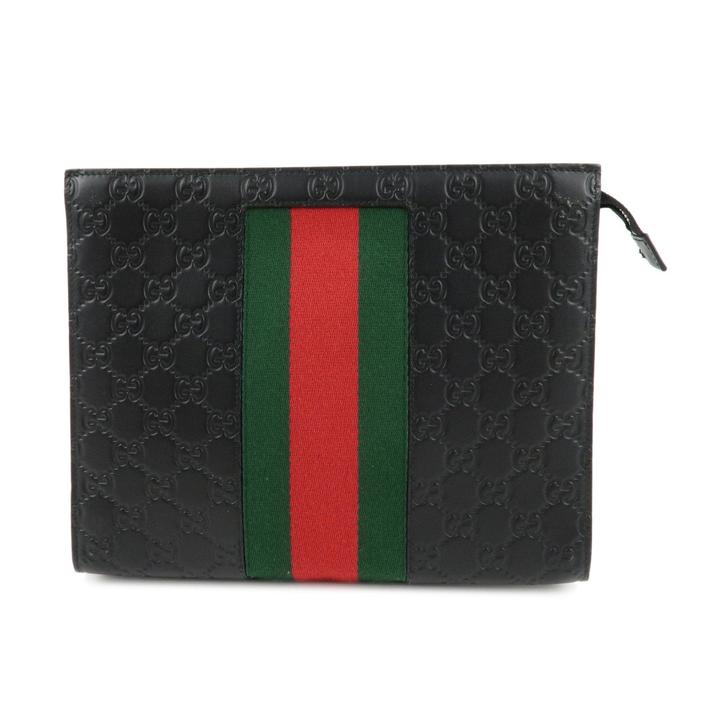 GUCCI Guccissima Sherry Guccissima Leather Clutch Bag 475316