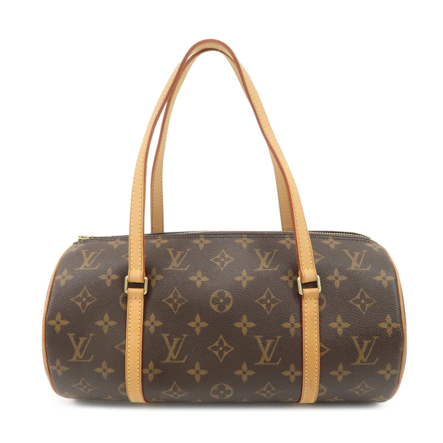 Louis Vuitton Monogram Papillon 30 Hand Bag Brown M51385