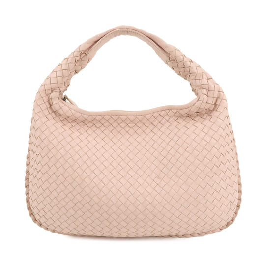 BOTTEGA VENETA Intrecciato Leather Shoulder Bag Pink 115653