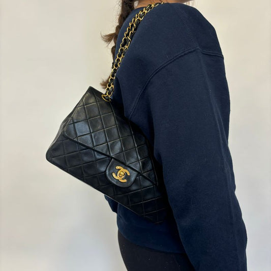 Chanel Vintage Caviar Single Flap Maxi Classic