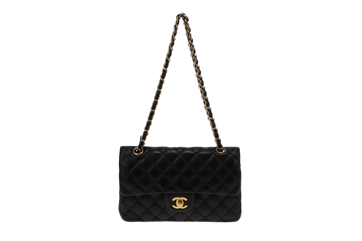 Chanel Black Lambskin Small Classic Flap Vintage 2004/05