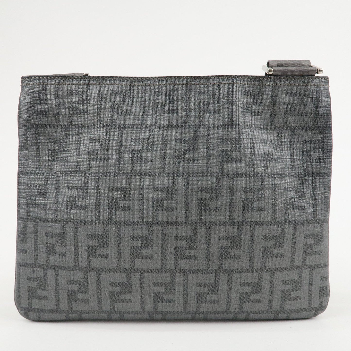 FENDI Zucca PVC Crossbody Bag Shoulder Bag Gray 7VA247