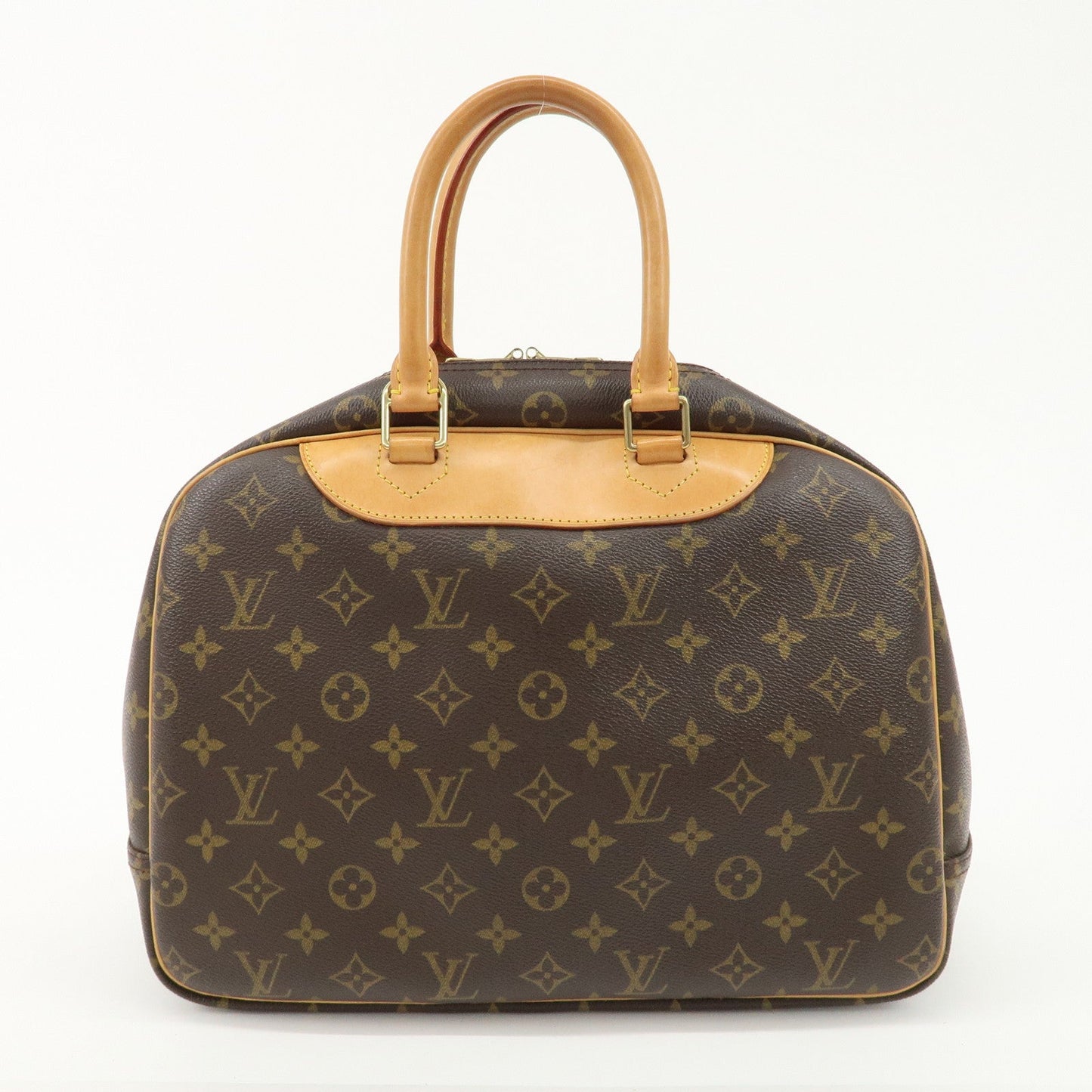 Louis Vuitton Monogram Deauville Hand Bag Brown M47270