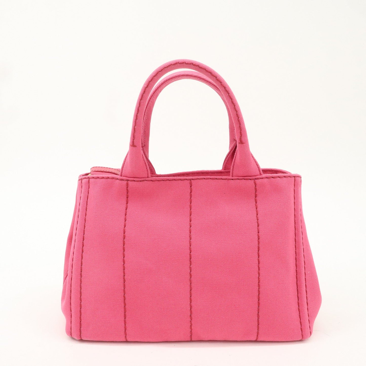 PRADA Canapa Mini Canvas 2Way Bag Hand Bag Pink 1BG439