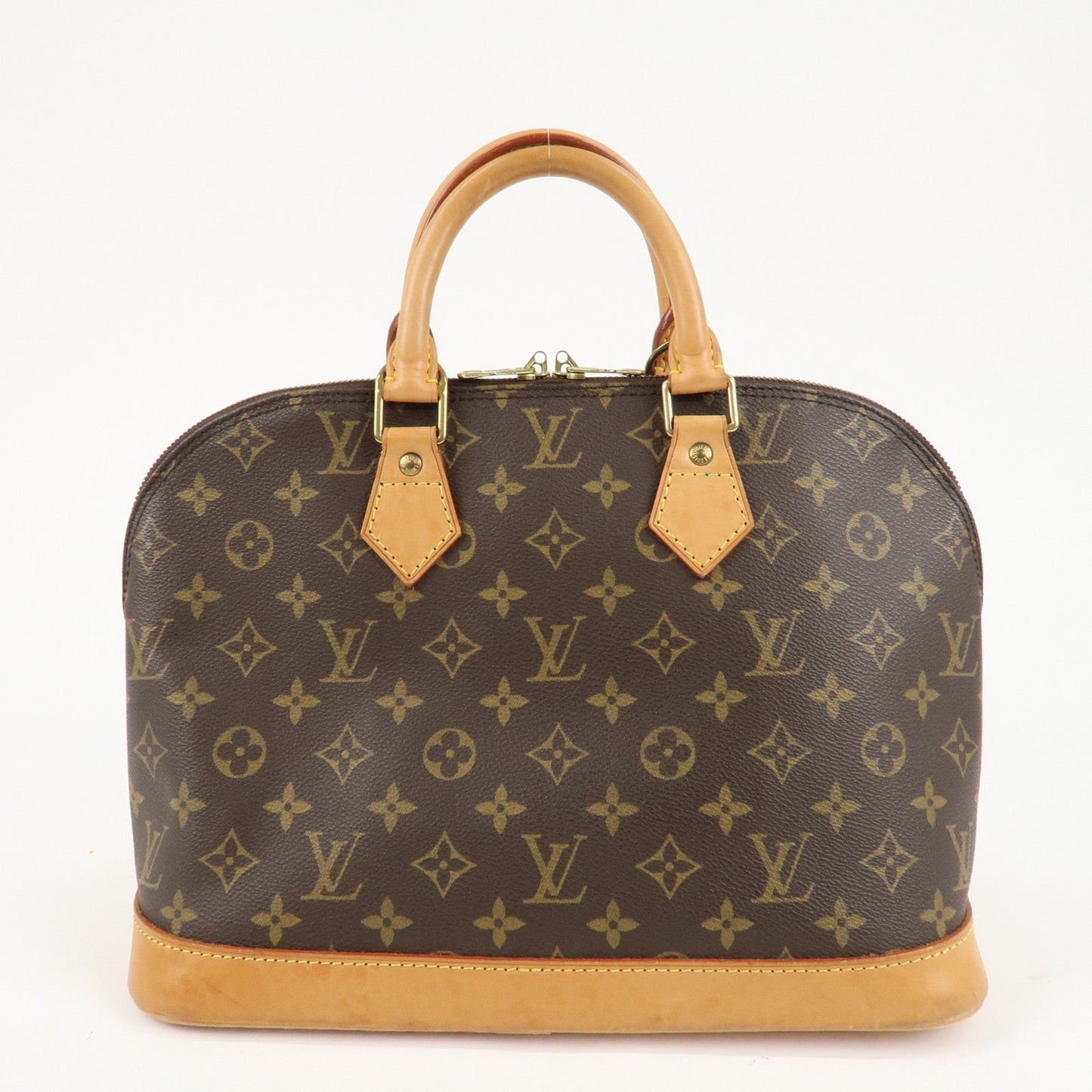 Louis Vuitton Monogram Alma Hand Bag Brown M51130