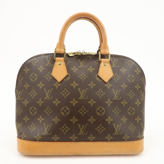 Louis Vuitton Monogram Alma Hand Bag Brown M51130