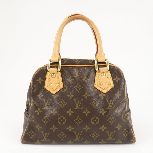 Louis Vuitton Monogram Manhattan PM Hand Bag Brown M40026