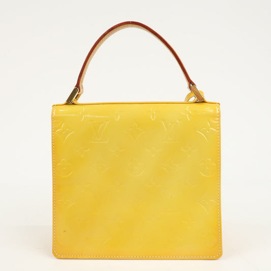 Louis Vuitton Vernis Spring Street Hand Bag LimeYellow M91068