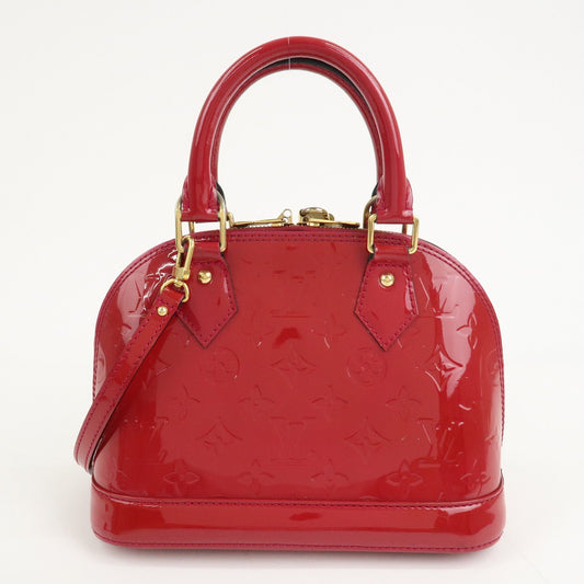 Louis Vuitton Monogram Vernis Alma BB Hand Bag Rose M91171