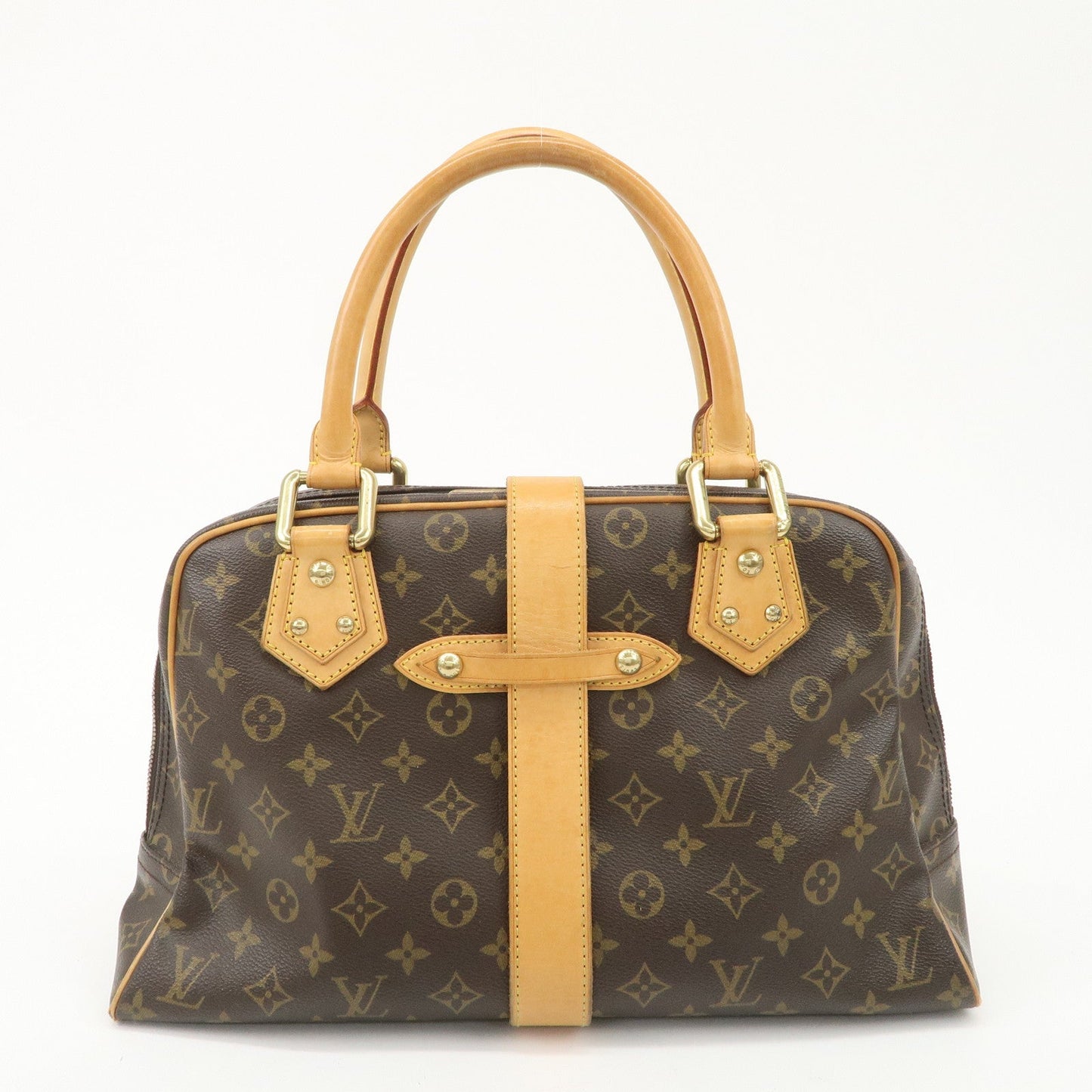 Louis Vuitton Monogram Manhattan GM Hand Bag Boston Bag M40025