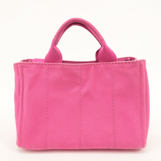 PRADA Canapa Mini Canvas 2Way Hand Shoulder Bag Pink B2439G