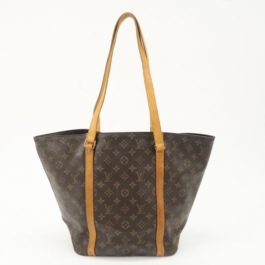 Louis Vuitton Monogram Sac Shopping Shoulder Bag Brown M51108