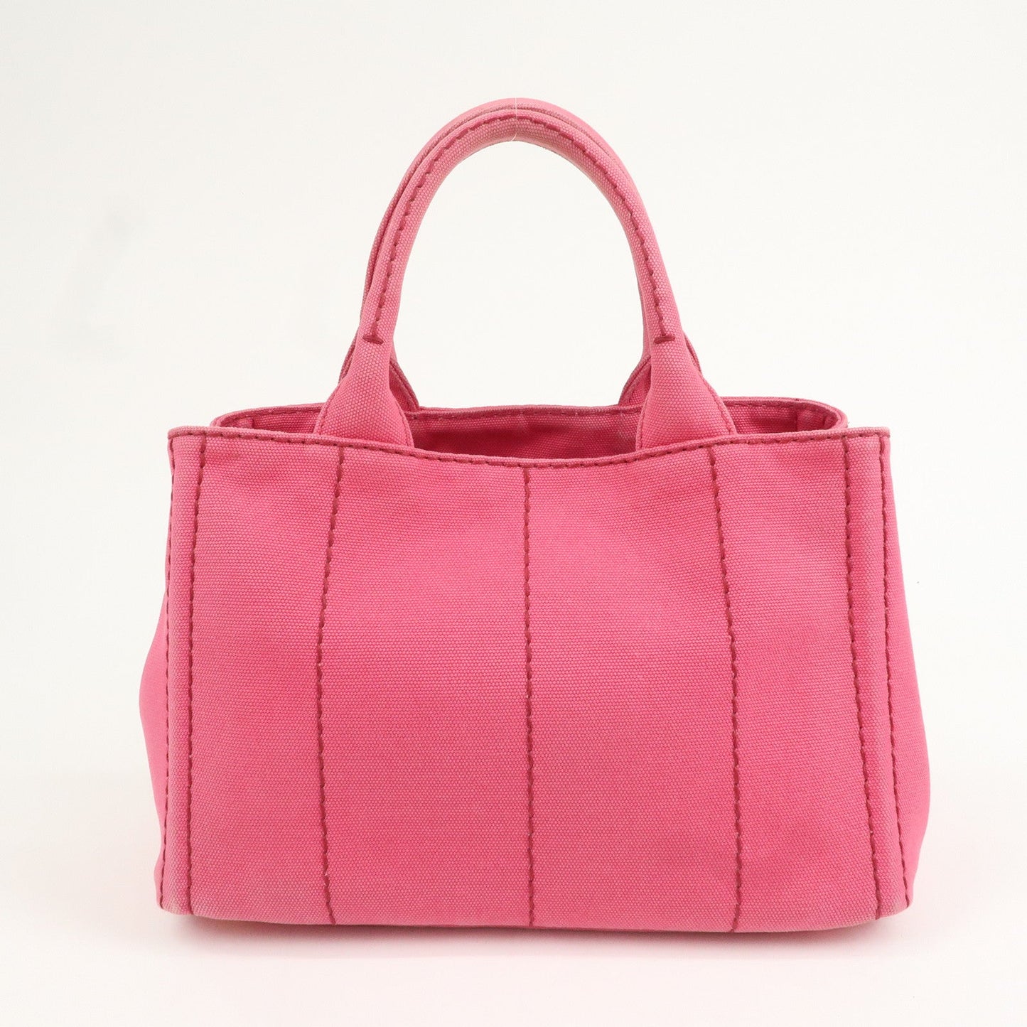 PRADA Logo Canapa Mini Canvas 2Way Bag Pink 1BG439