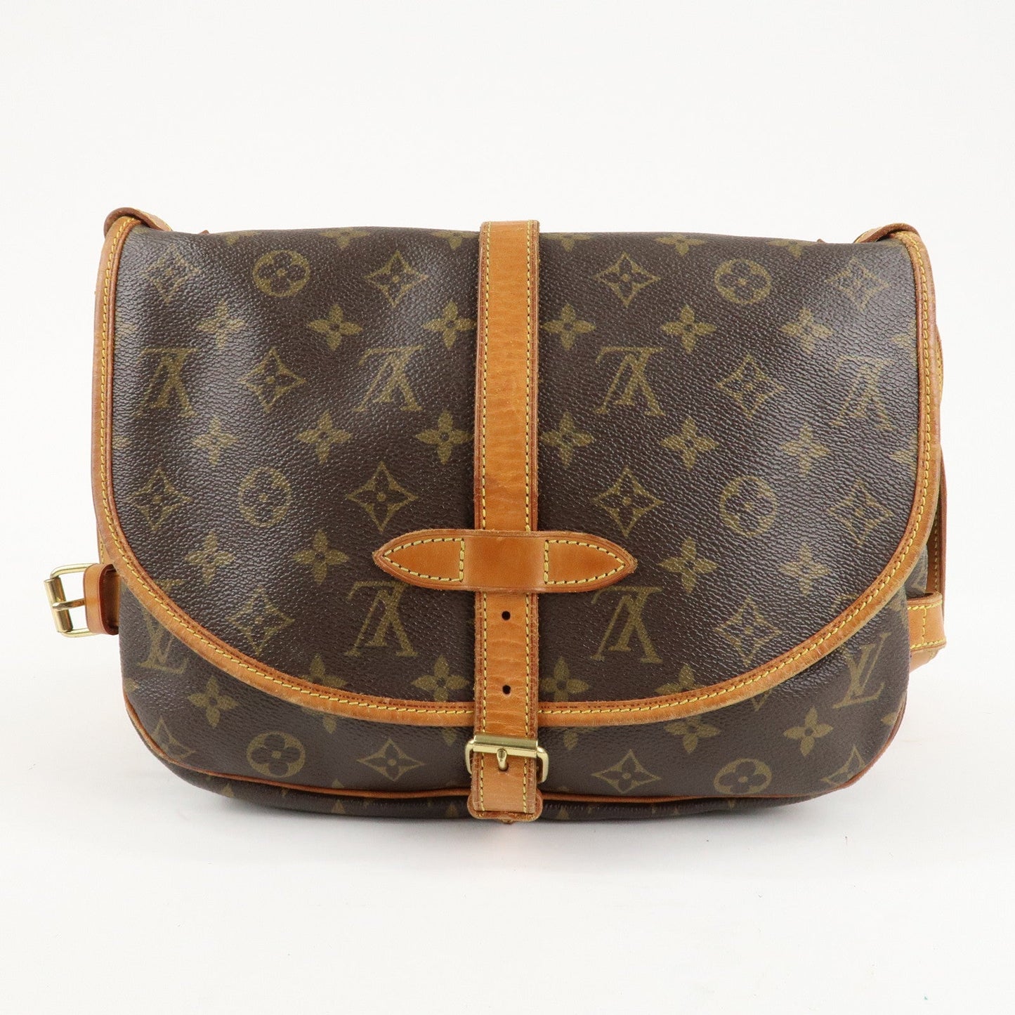 Louis Vuitton Monogram Saumur 30 Crossbody Bag Brown M42256