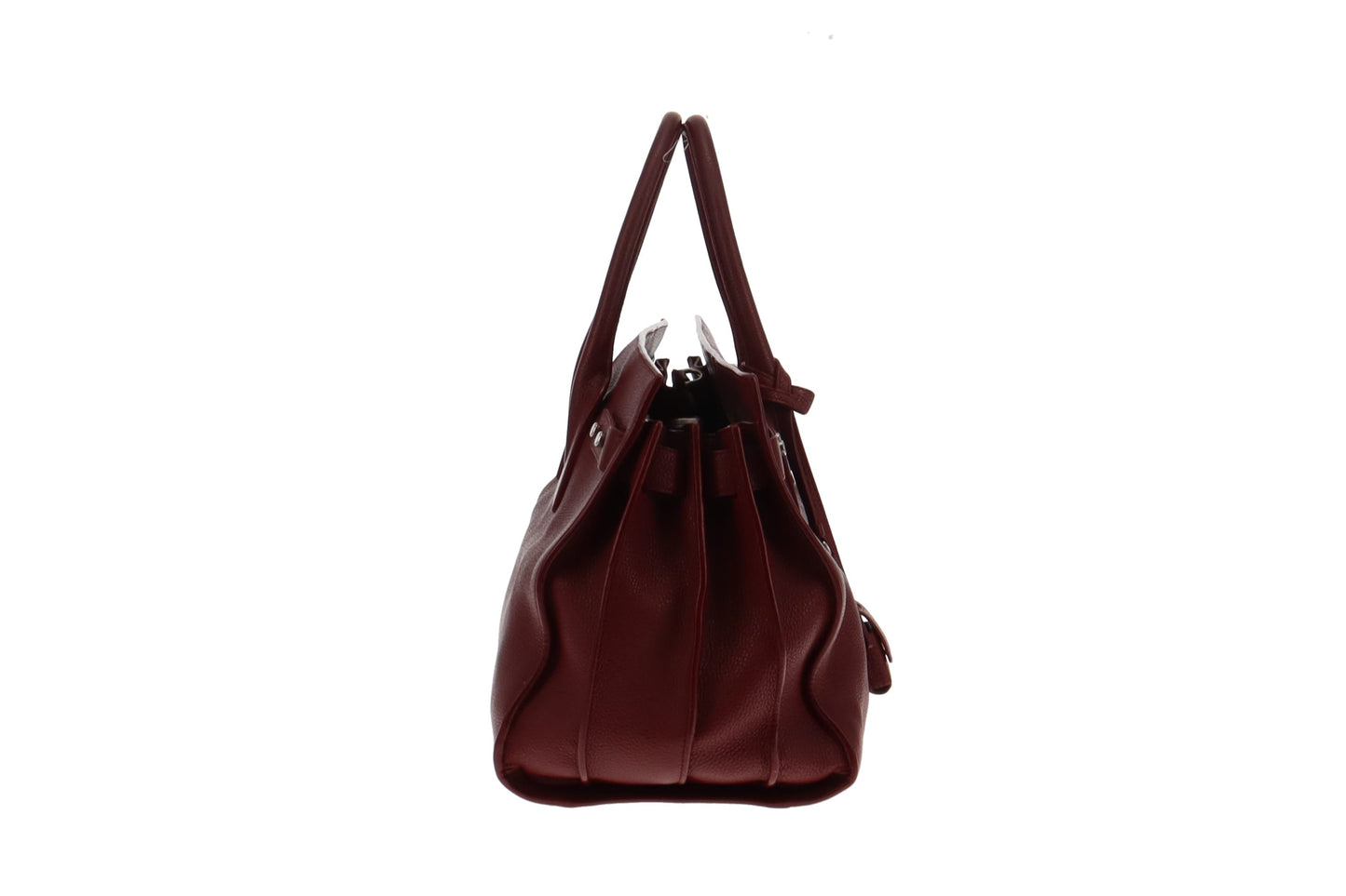 Saint Laurent Ruby Red Leather Sac De Jour Souple Tote