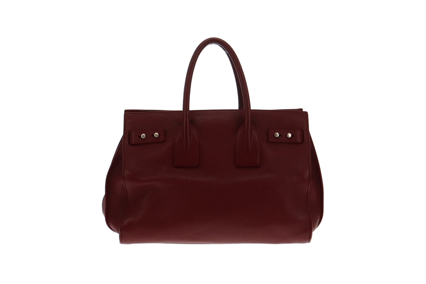 Saint Laurent Ruby Red Leather Sac De Jour Souple Tote