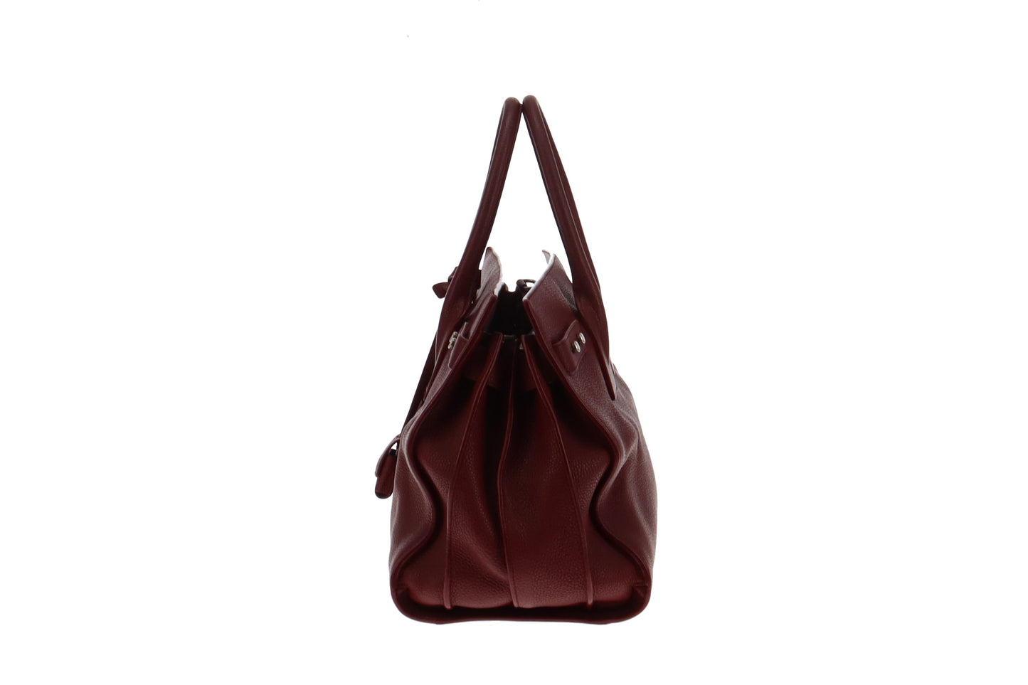 Saint Laurent Ruby Red Leather Sac De Jour Souple Tote