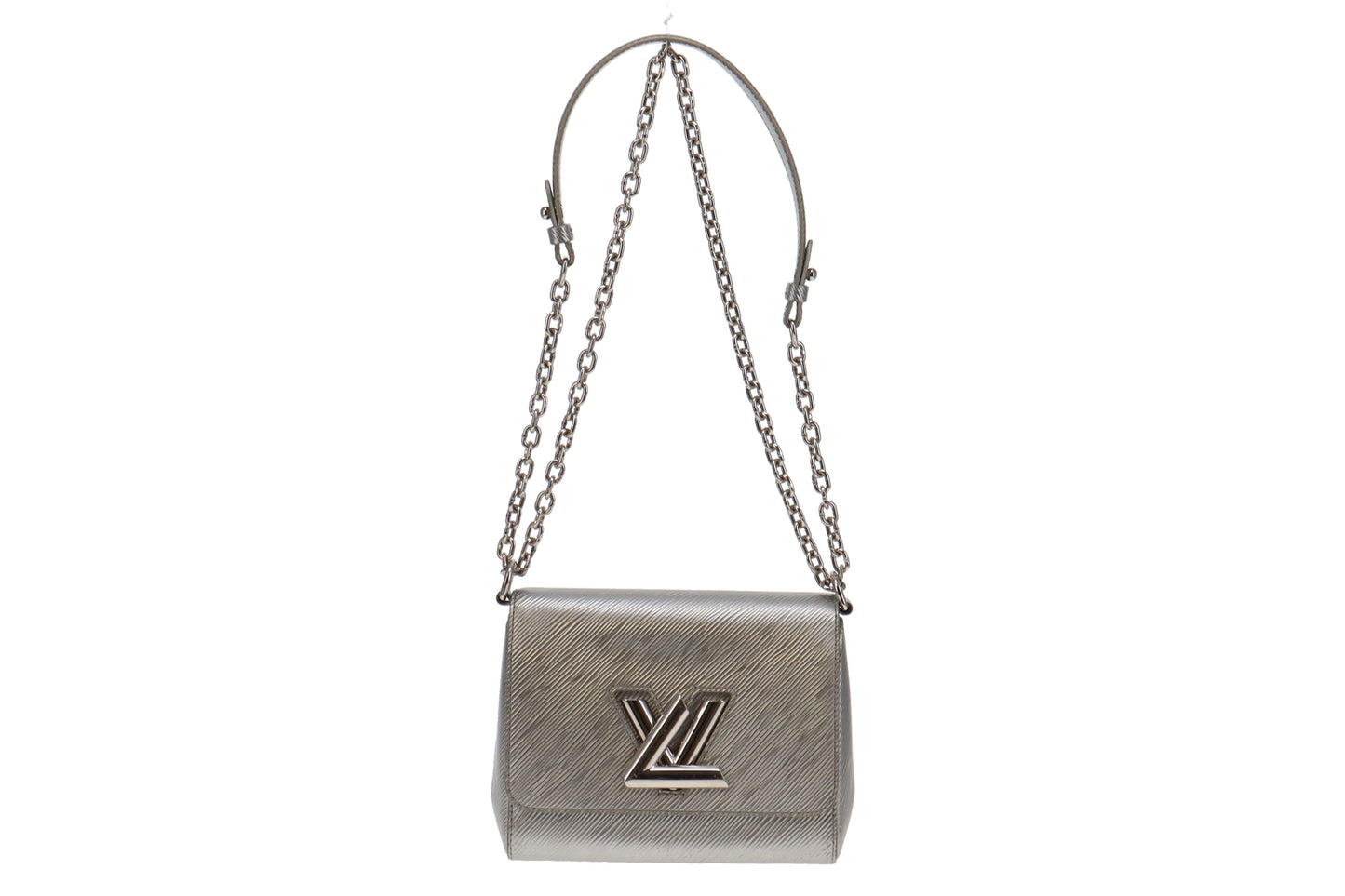 Louis Vuitton Metallic Silver Epi Leather Twist PM SR4145