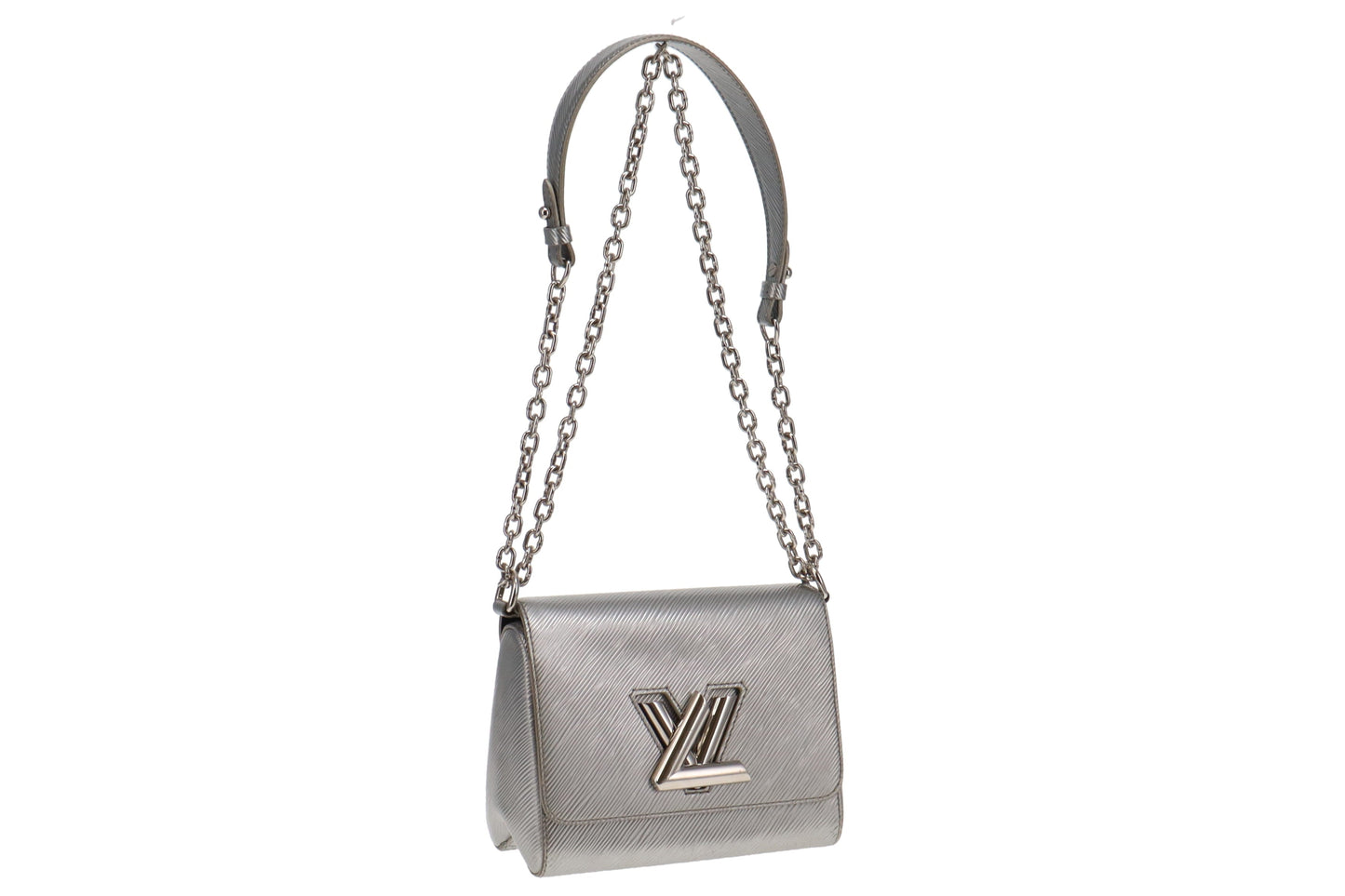 Louis Vuitton Metallic Silver Epi Leather Twist PM SR4145