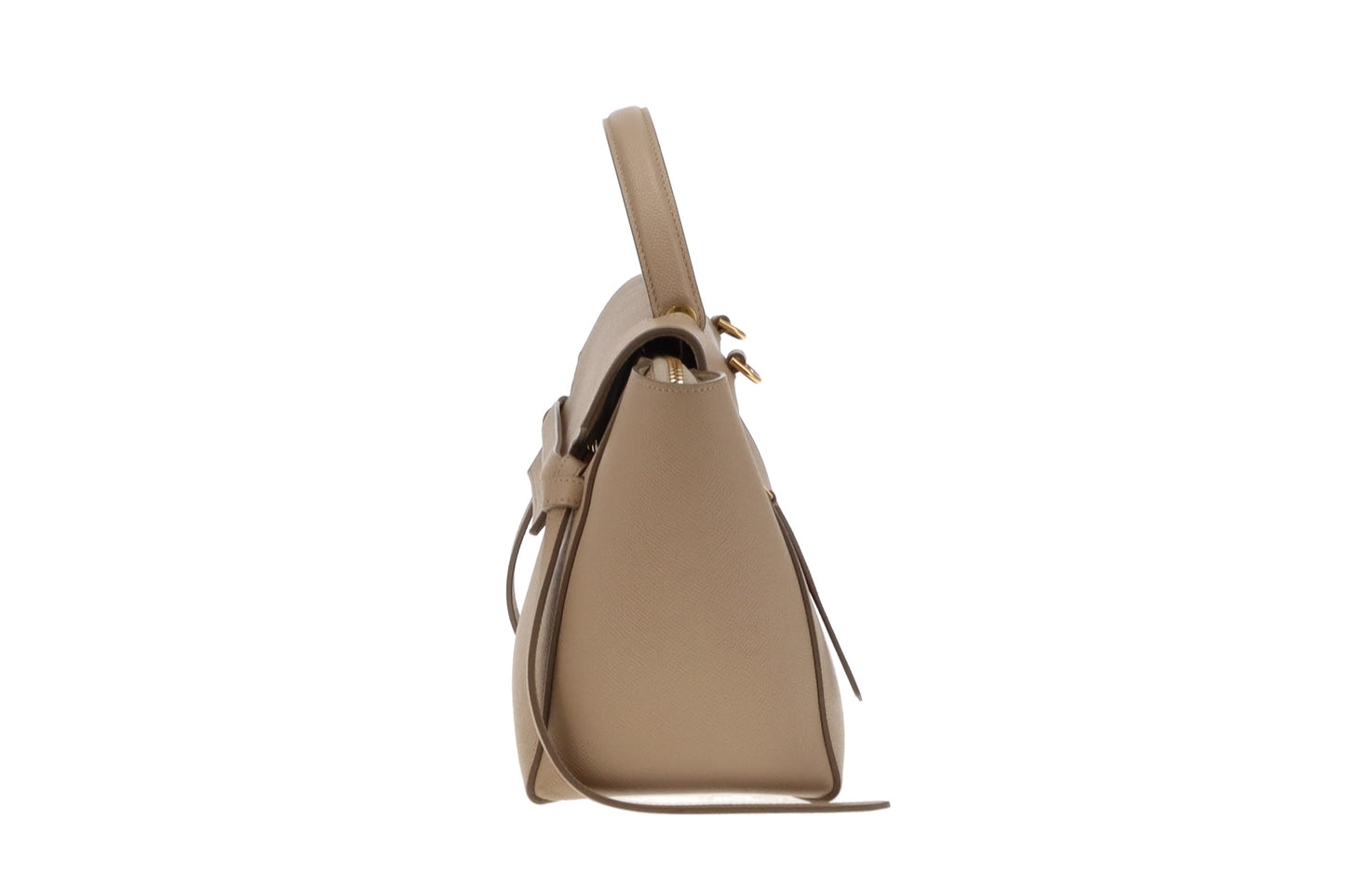 Celine Light Taupe Grained Calfskin Micro Belt Bag 2019