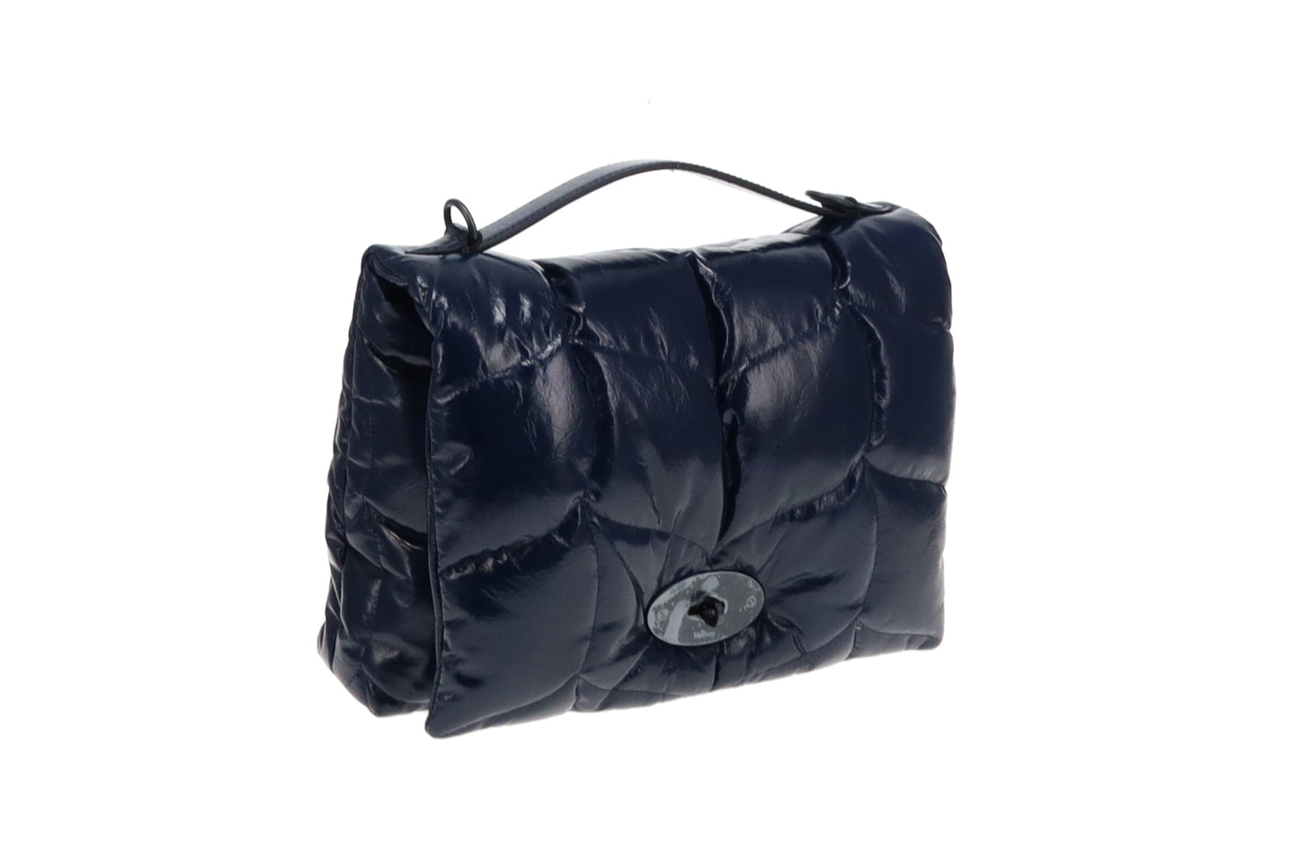 Mulberry Sapphire Smooth Glossy Leather Softie