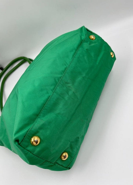 Prada Nylon Green Tote