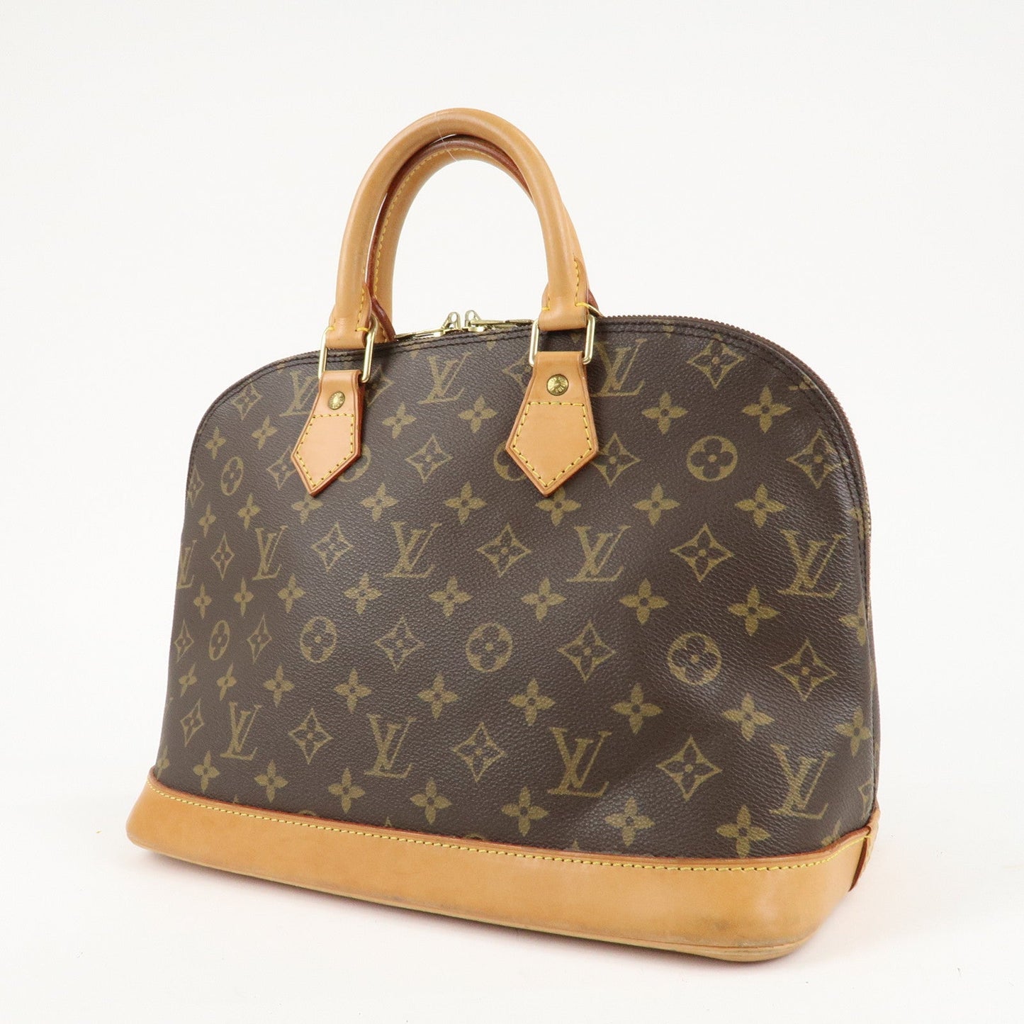 Louis Vuitton Monogram Alma Hand Bag Brown M51130