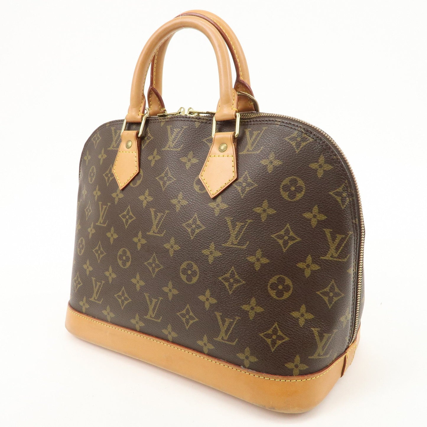 Louis Vuitton Monogram Alma Hand Bag Brown M51130