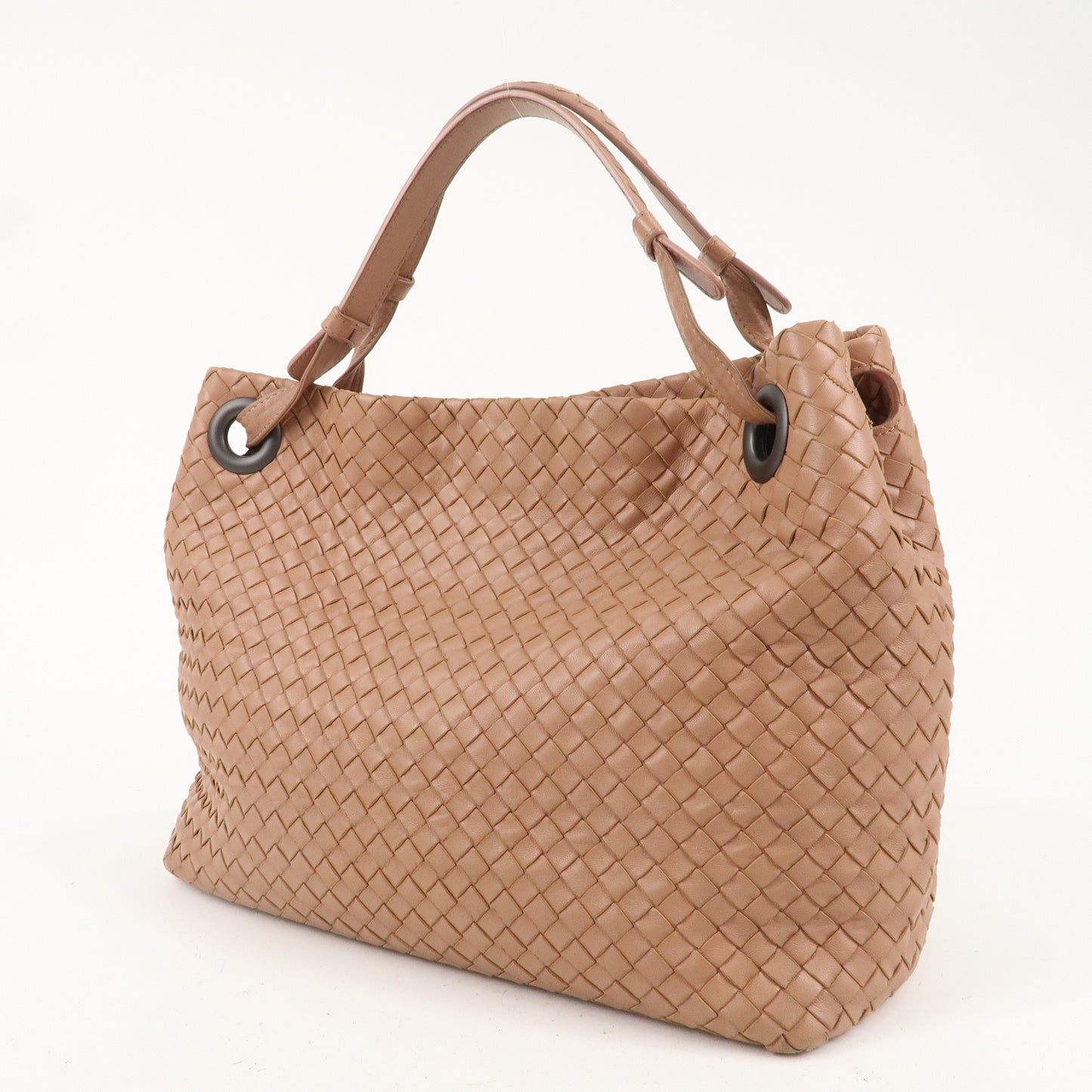 BOTTEGA VENETA Intrecciato Large Garda Bag Pink Beige 576593