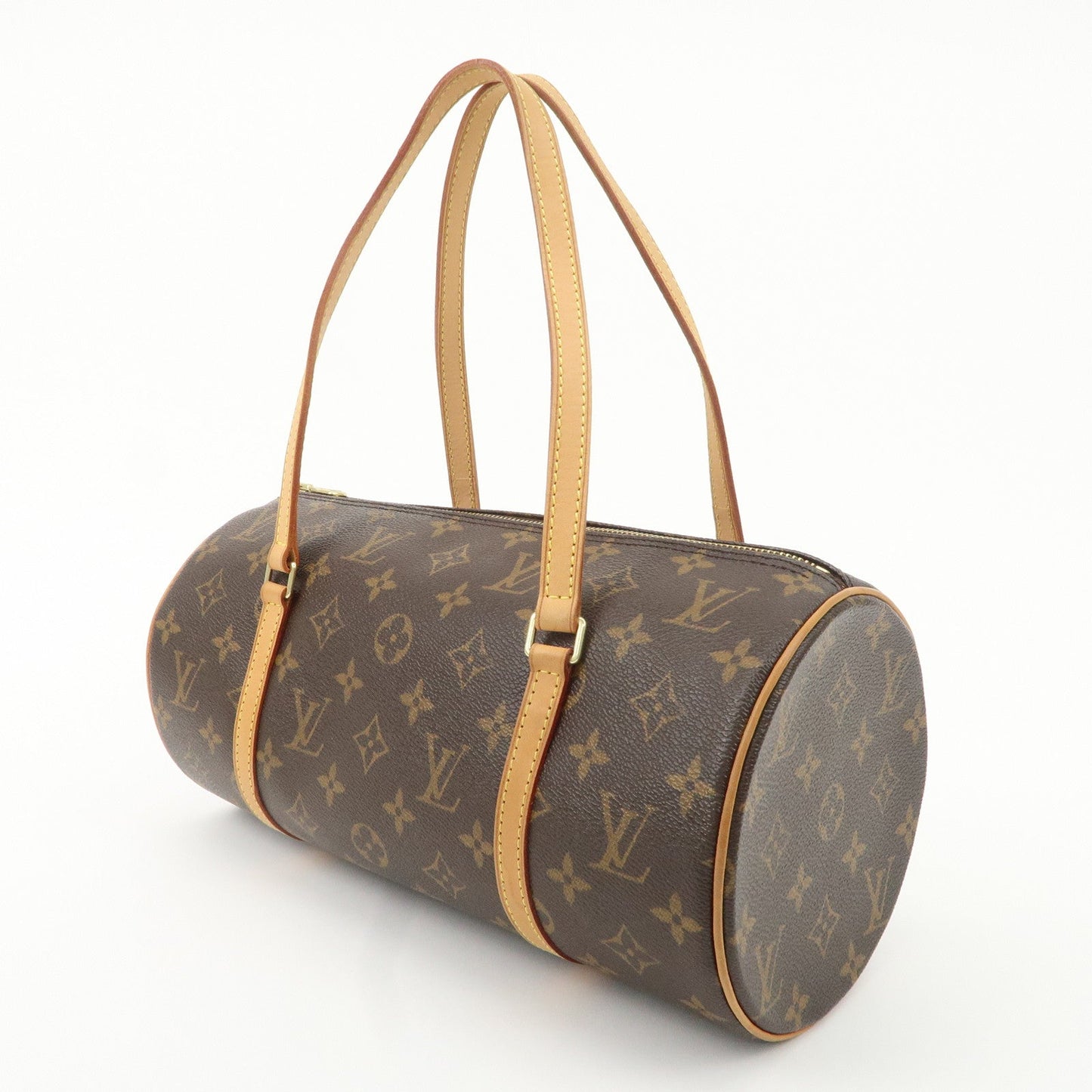 Louis Vuitton Monogram Papillon 30 Hand Bag Brown M51385