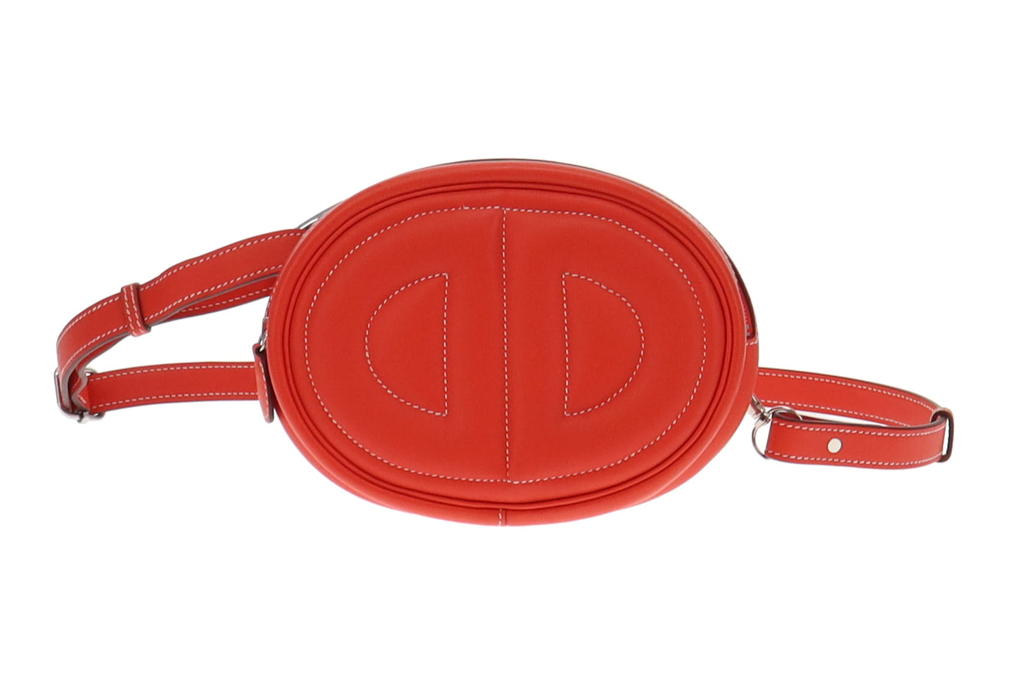 Hermes Capucine Red Swift Leather In The Loop Belt Bag 2021