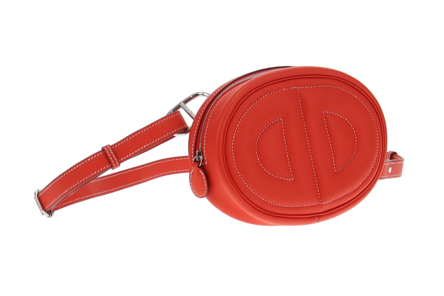 Hermes Capucine Red Swift Leather In The Loop Belt Bag 2021