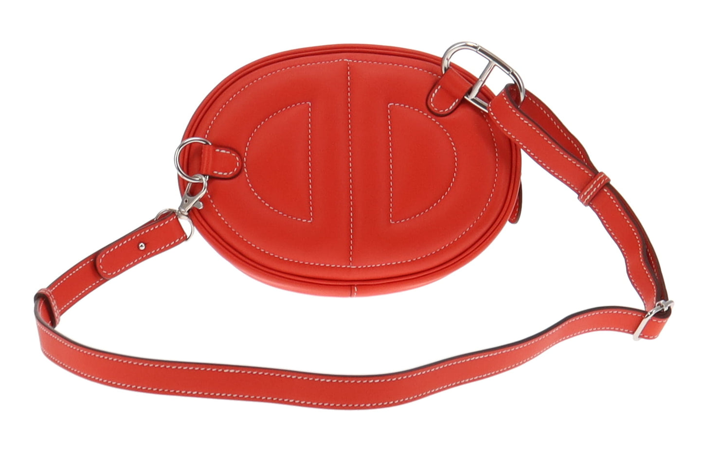 Hermes Capucine Red Swift Leather In The Loop Belt Bag 2021