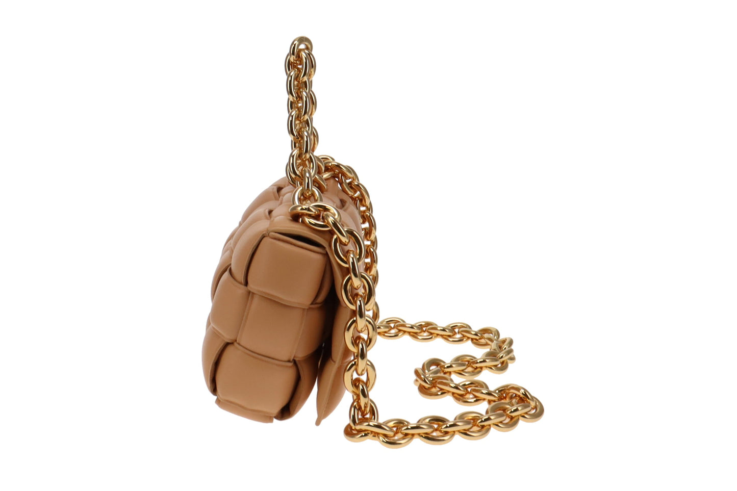 Bottega Veneta Almond Leather Padded Chain Cassette