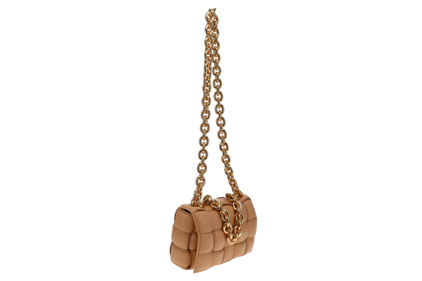 Bottega Veneta Almond Leather Padded Chain Cassette