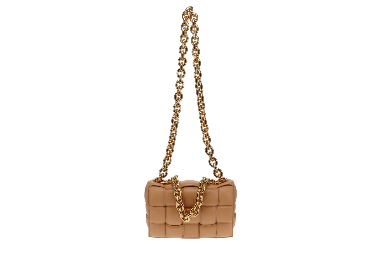 Bottega Veneta Almond Leather Padded Chain Cassette