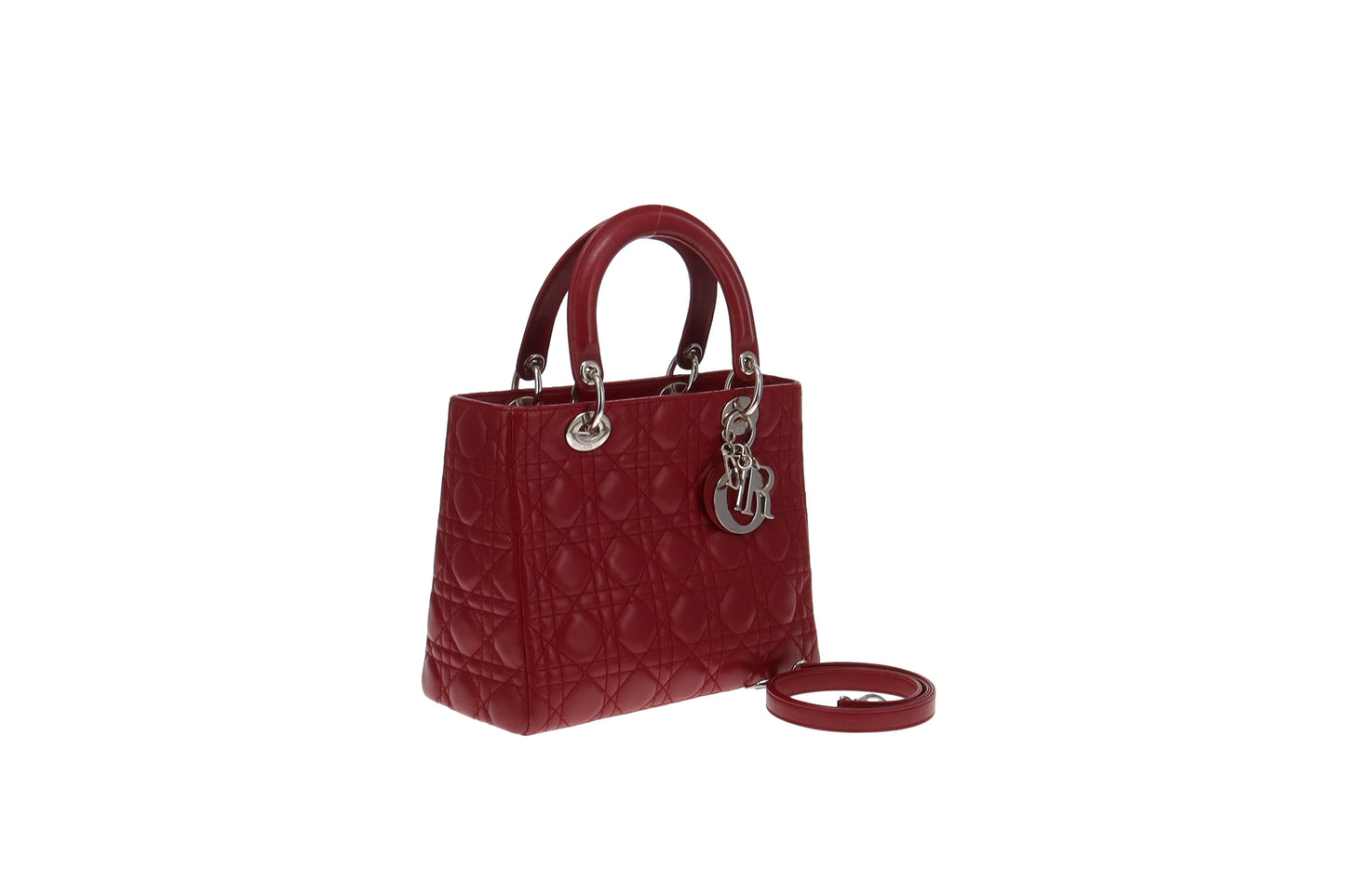 Dior Deep Red Vintage Medium Lady Dior 2007