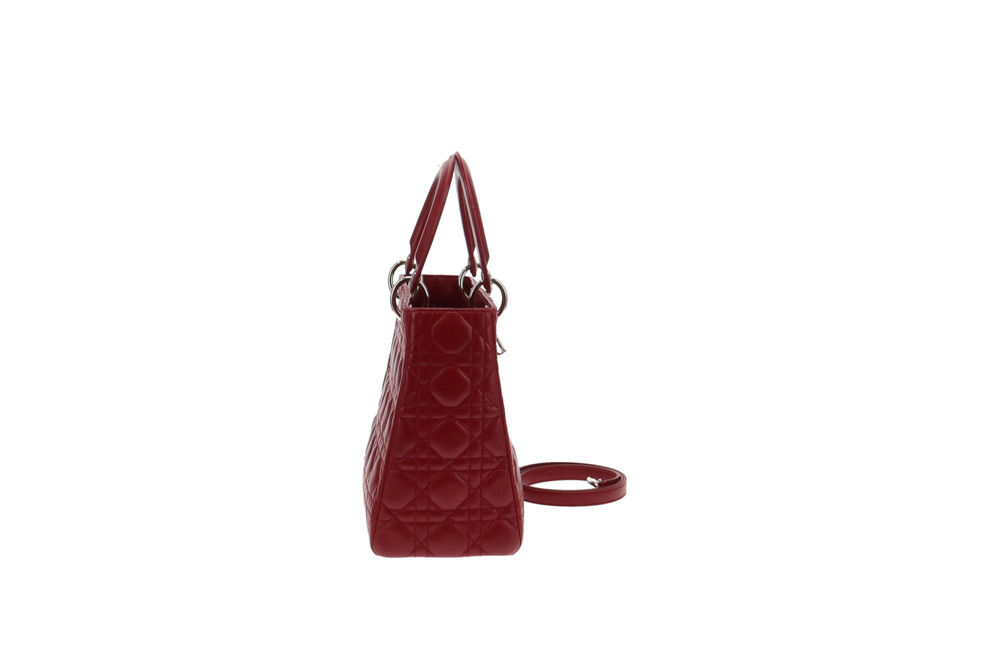 Dior Deep Red Vintage Medium Lady Dior 2007