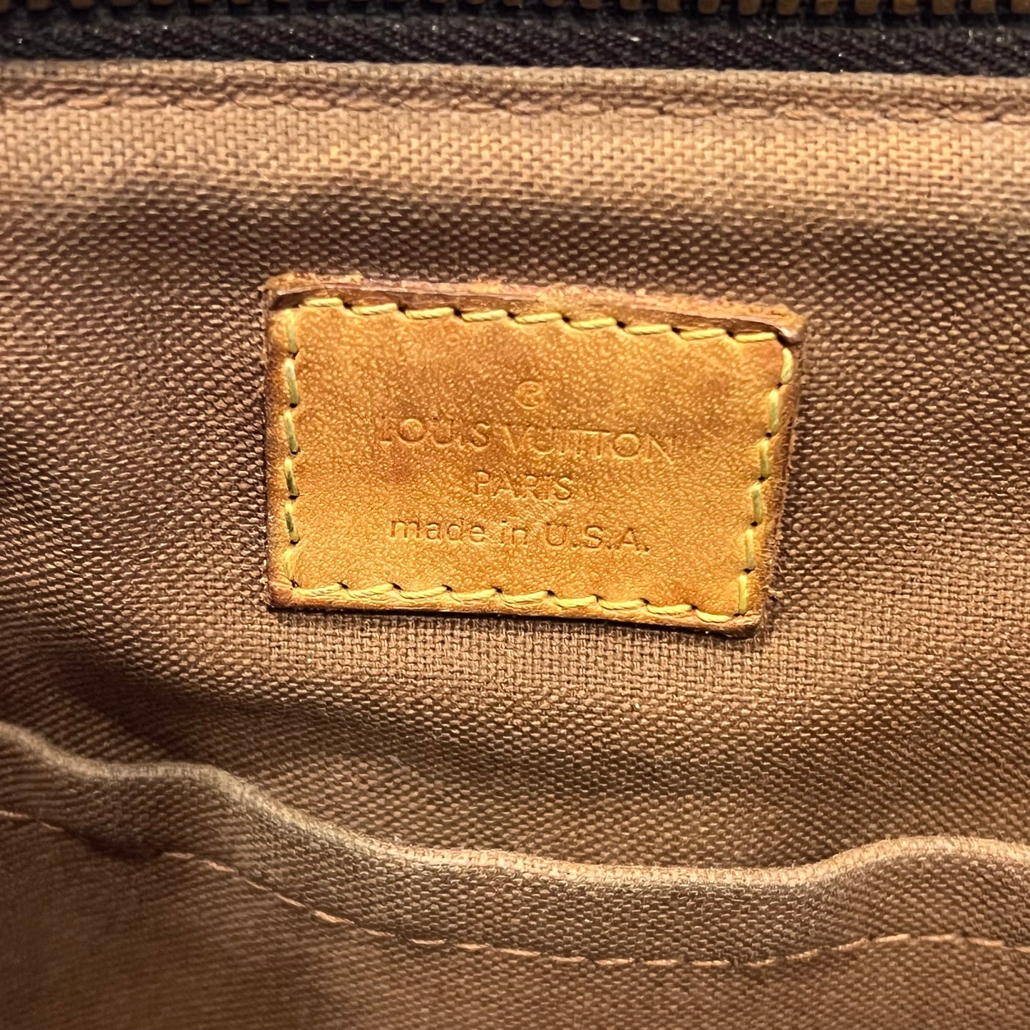 LOUIS VUITTON Palermo PM Brown Monogram Canvas Two-Way Tote Bag