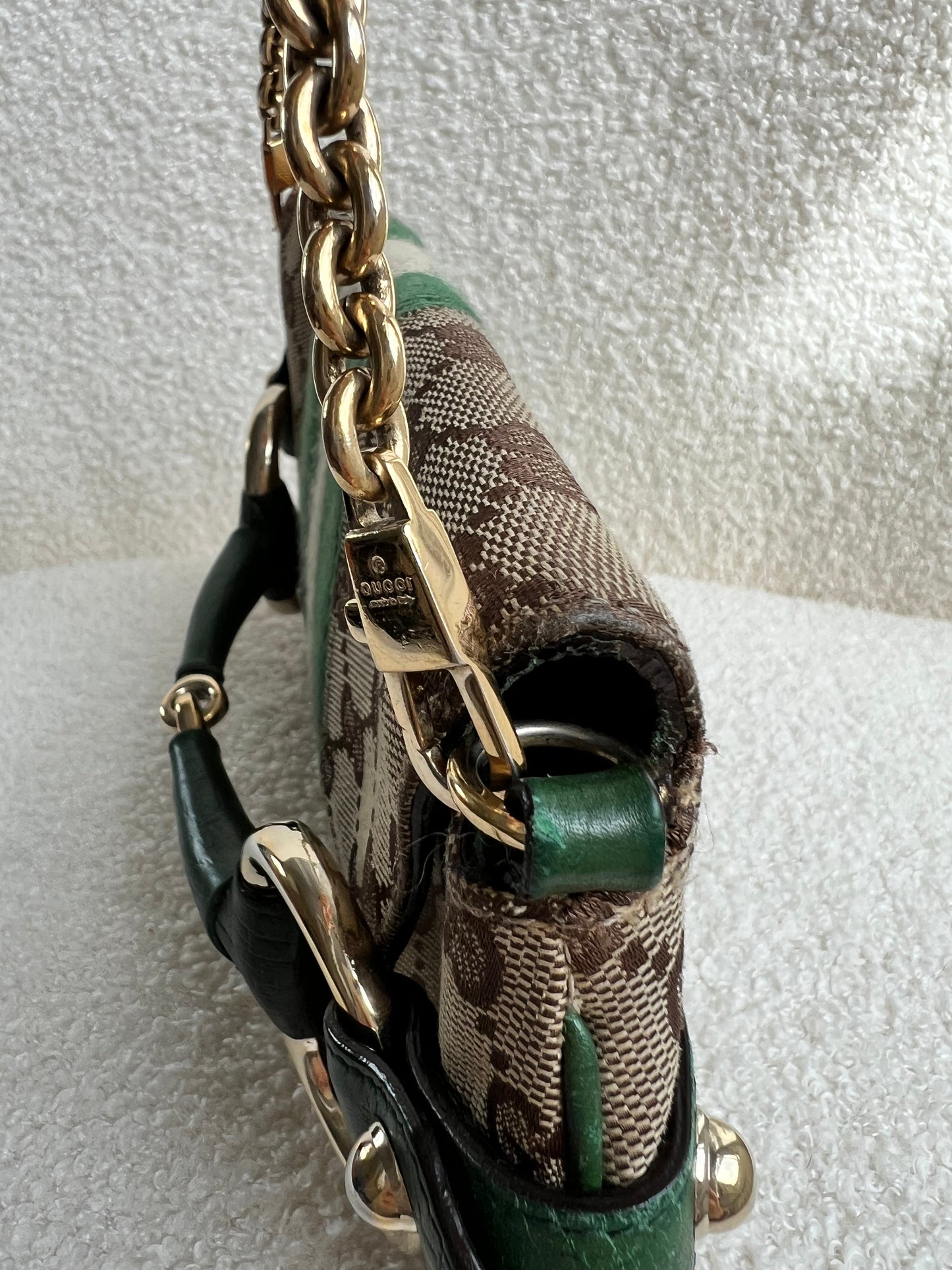 Gucci GG Horsebit Chain Shoulder Bag Vintage