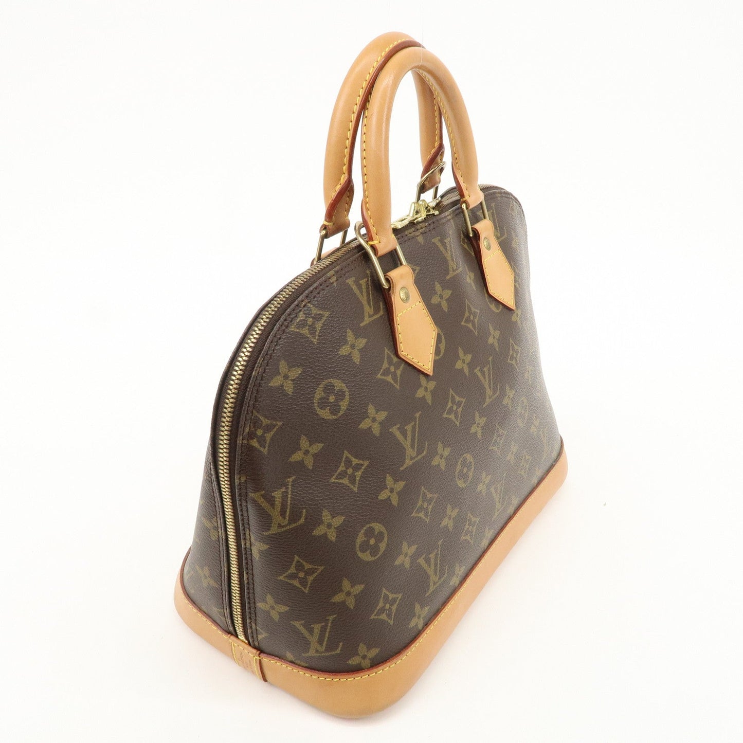 Louis Vuitton Monogram Alma Hand Bag Brown M51130