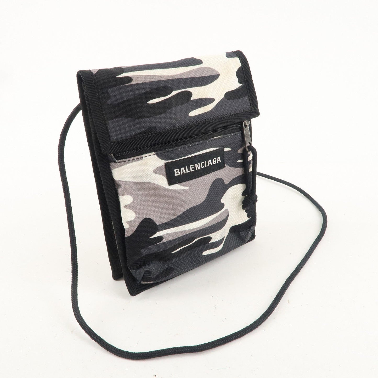 BALENCIAGA Explorer Nylon Shoulder Bag Camouflage 532298