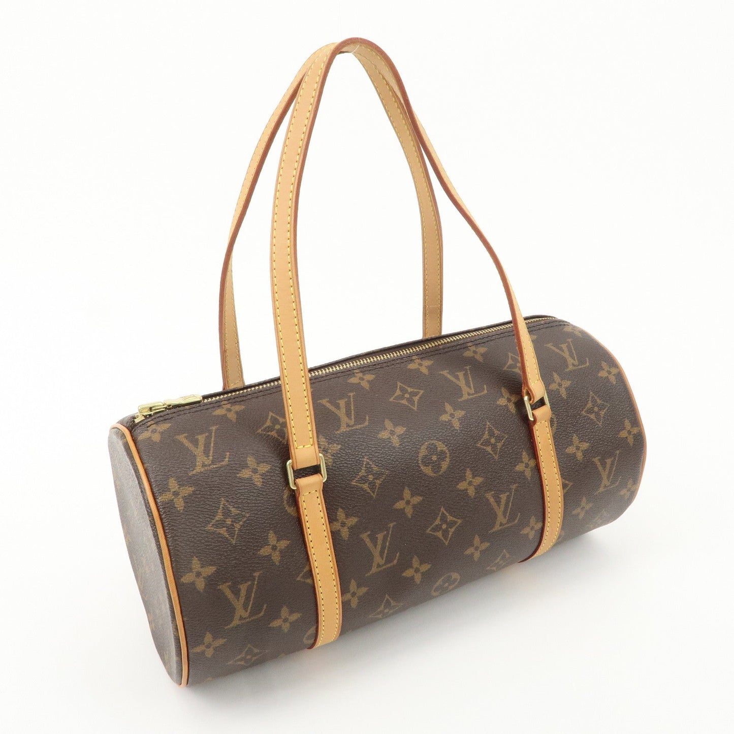 Louis Vuitton Monogram Papillon 30 Hand Bag Brown M51385