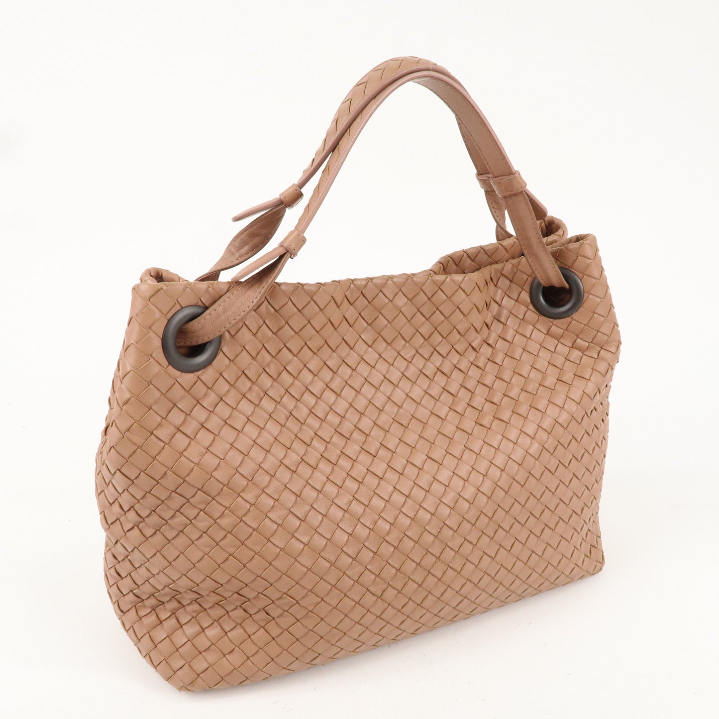 BOTTEGA VENETA Intrecciato Large Garda Bag Pink Beige 576593