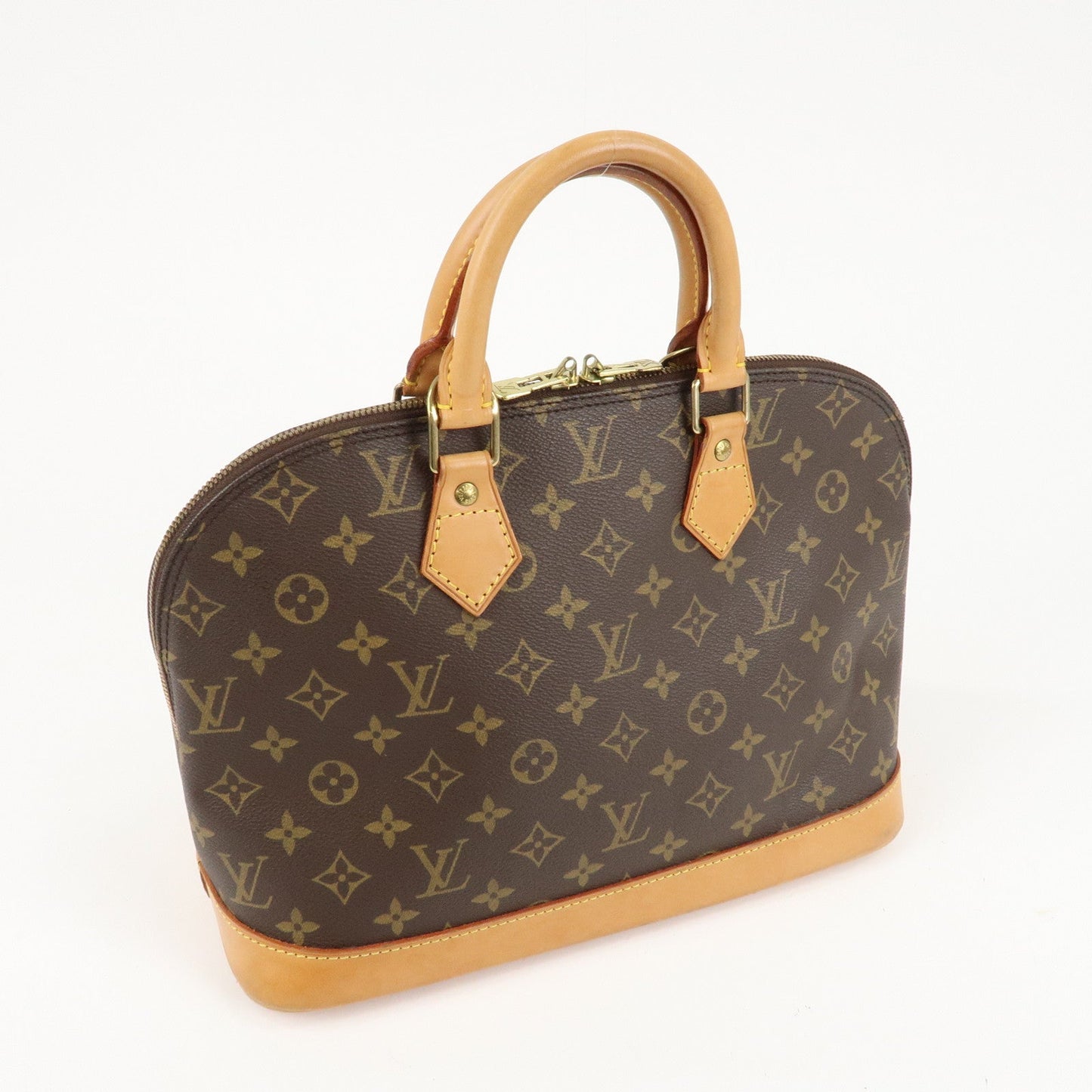 Louis Vuitton Monogram Alma Hand Bag Brown M51130